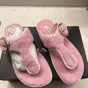 Pale Pink Coach Hollie Flip Flop-Size 8.5B US - Brand New